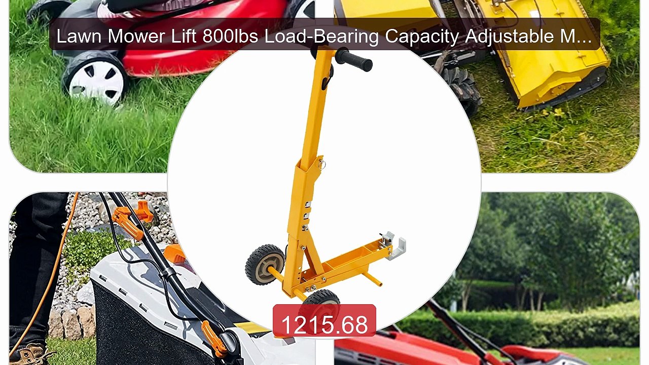 Lawn Mower Lift 800lbs Load-Bearing Capacity Adjustable Mov... -- Top Pick 2026 | Unbeatable Price!