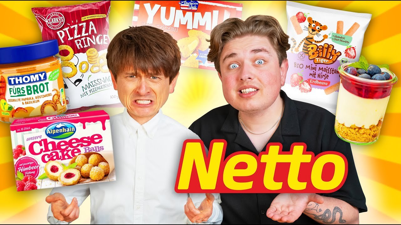 Wir ESSEN diese Netto PRODUKTE zum 1. MAL 🧀🍖 mit Smiley