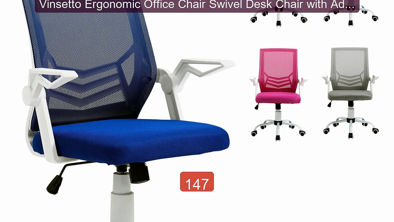 Vinsetto Ergonomic Office Chair Swivel Desk Chair with Adjust... -- Amazing Value 2026 | Must Have!