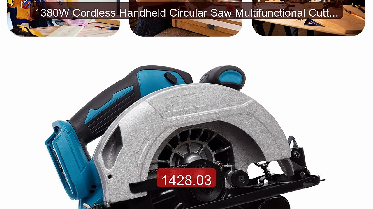 1380W Cordless Handheld Circular Saw Multifunctional Cutting T... -- Hot Deal 2026 | Limited Offer!
