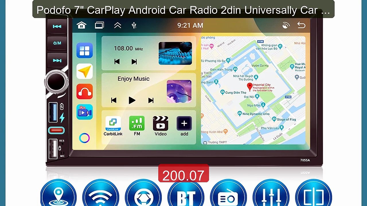 Podofo 7" CarPlay Android Car Radio 2din Universally Car Multi... -- Hot Deal 2026 | Limited Offer!