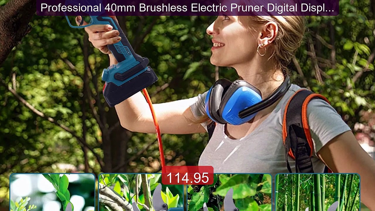 Professional 40mm Brushless Electric Pruner Digital Display S... -- Amazing Value 2026 | Must Have!