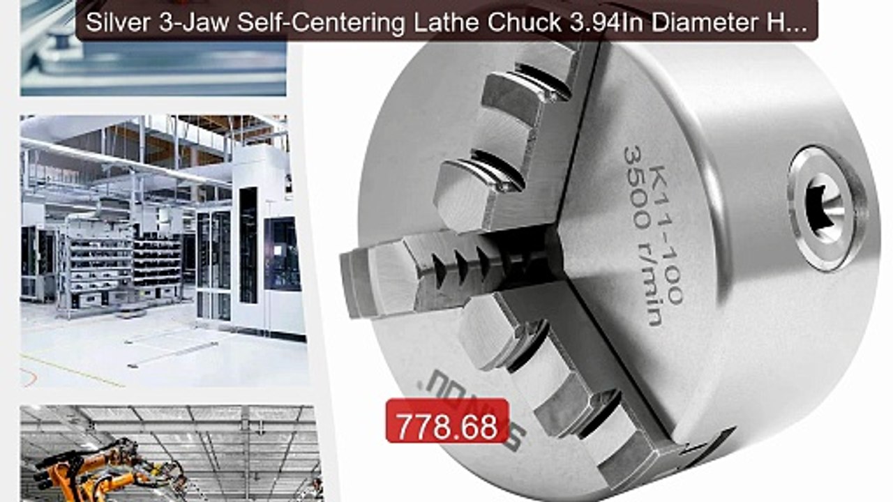 Silver 3-Jaw Self-Centering Lathe Chuck 3.94In Diameter HT300 ... -- Hot Deal 2026 | Limited Offer!