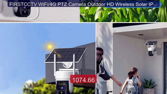 FIRSTCCTV WiFi/4G PTZ Camera Outdoor HD Wireless Solar IP Cam... Amazing Value 2026 | Must Have!