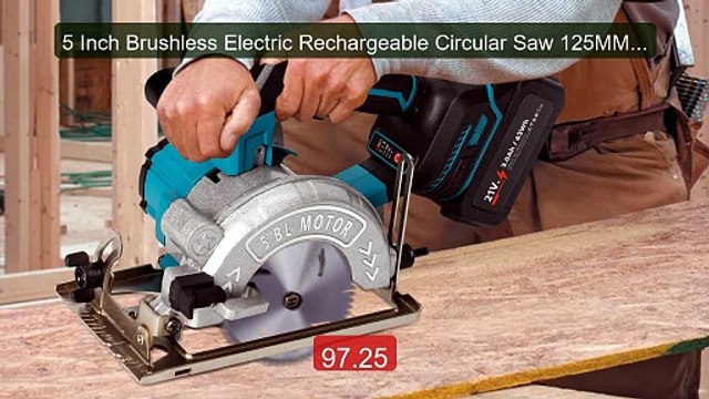 5 Inch Brushless Electric Rechargeable Circular Saw 125MM High Pow... Best Deal 2026 | Shop Now!