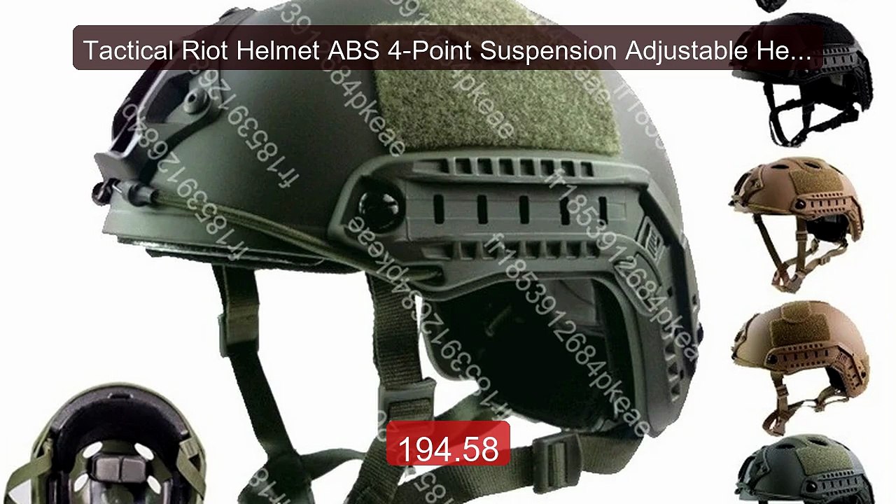 Tactical Riot Helmet ABS 4-Point Suspension Adjustable Head C... -- Amazing Value 2026 | Must Have!