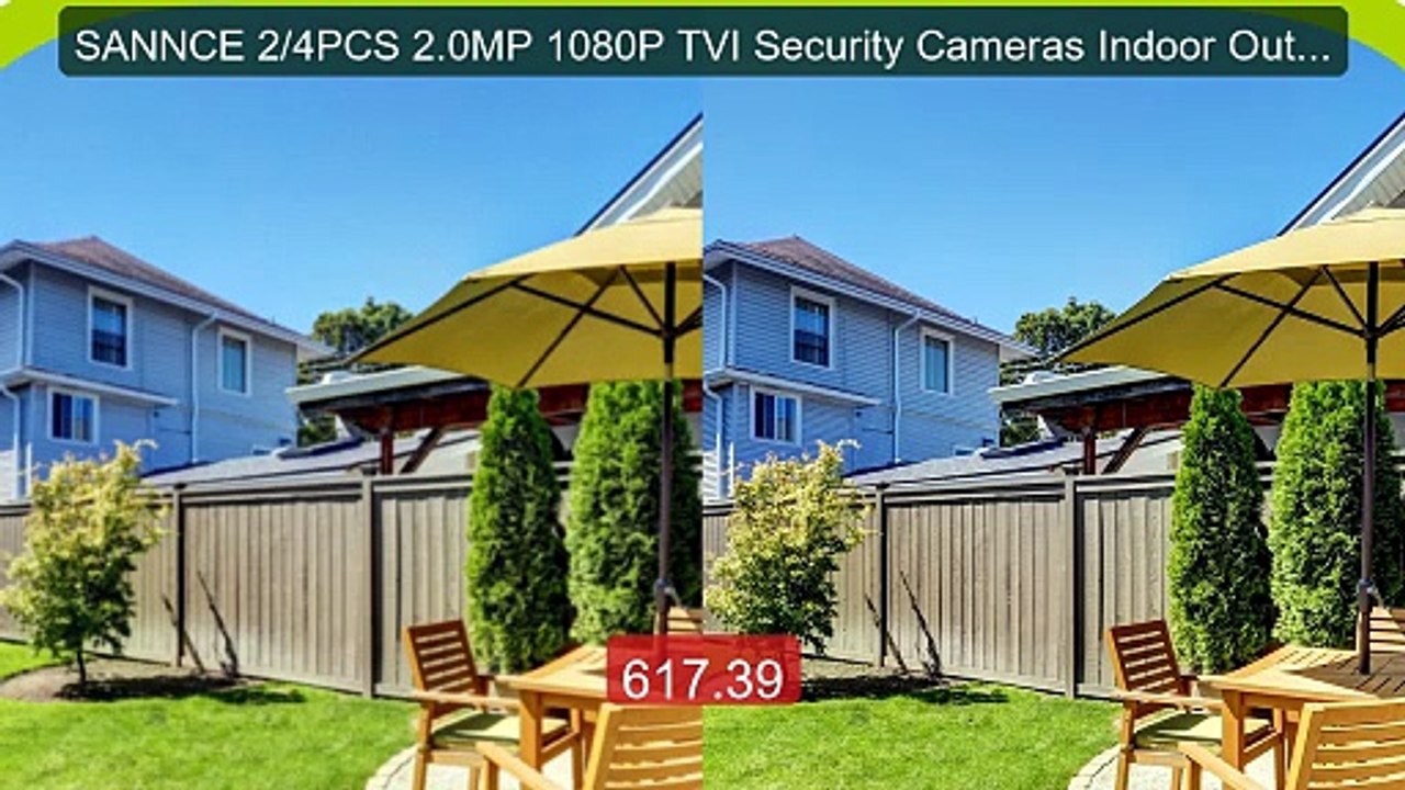 SANNCE 2/4PCS 2.0MP 1080P TVI Security Cameras Indoor Outdoor ... -- Best Buy 2026 | Great Quality!