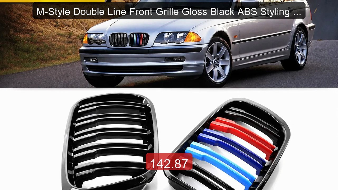 M-Style Double Line Front Grille Gloss Black ABS Styling Upgra... -- Best Buy 2026 | Great Quality!