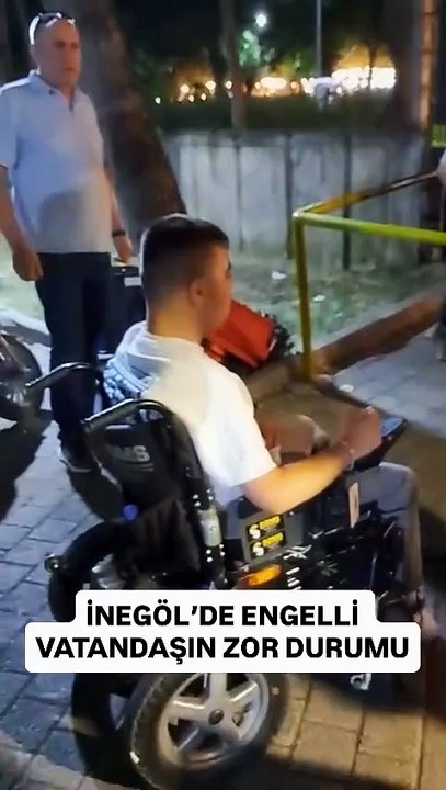 İnegöl’de engelli vatandaşın zor durumu