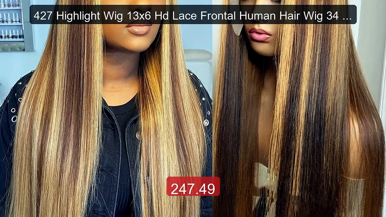 427 Highlight Wig 13x6 Hd Lace Frontal Human Hair Wig 34 Inch ... -- Hot Deal 2026 | Limited Offer!