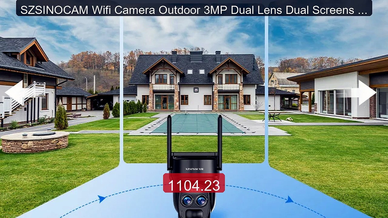 SZSINOCAM Wifi Camera Outdoor 3MP Dual Lens Dual Screens Black Surv... -- Top Rated 2026 | Buy Now!