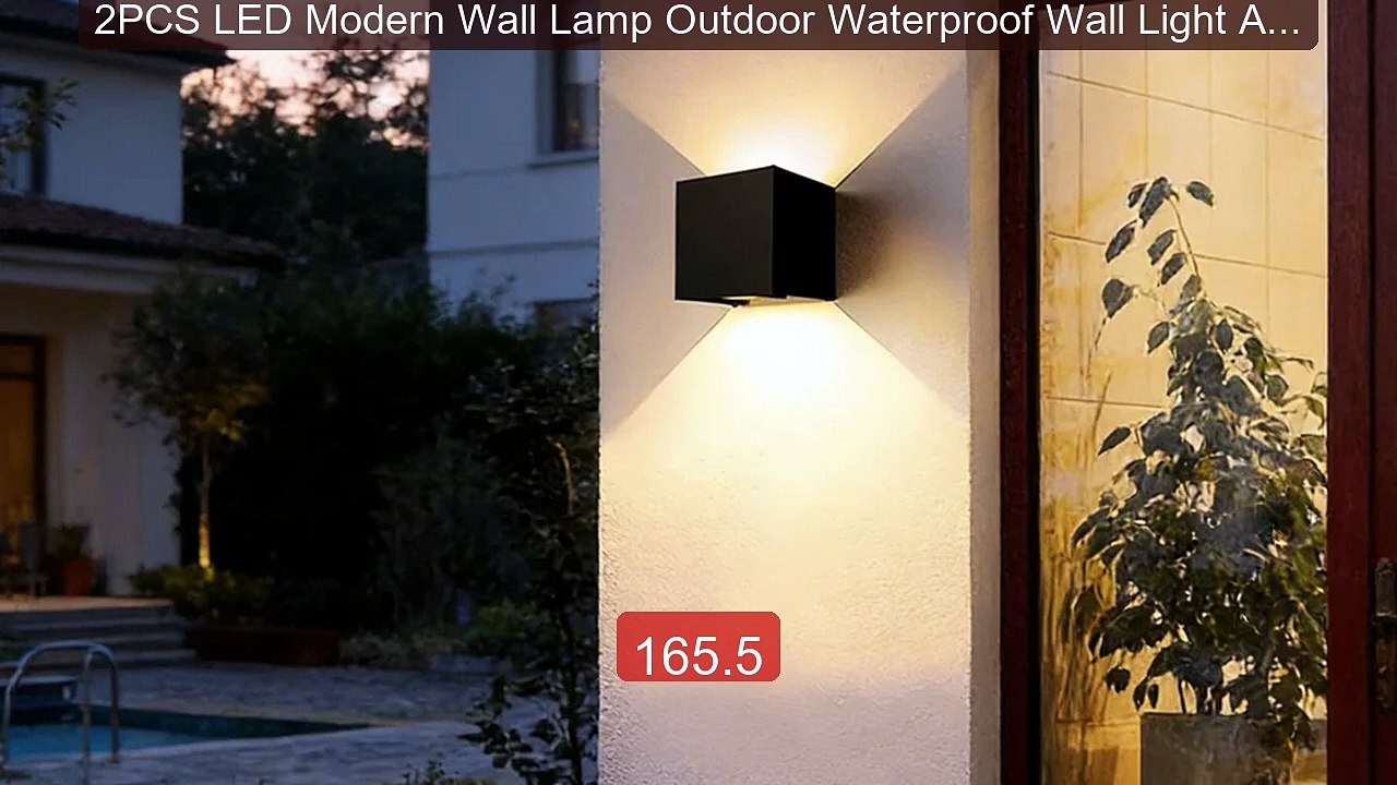 2PCS LED Modern Wall Lamp Outdoor Waterproof Wall Light Adjust... -- Hot Deal 2026 | Limited Offer!