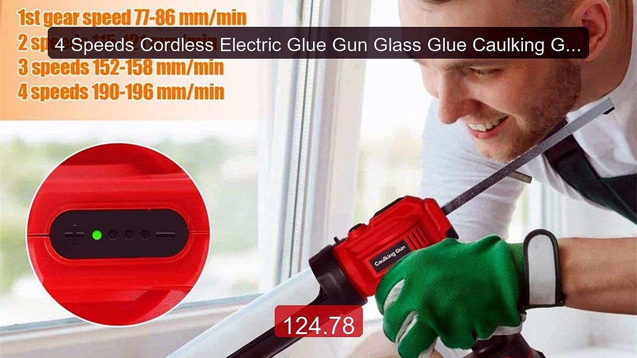 4 Speeds Cordless Electric Glue Gun Glass Glue Caulking Gun Doors a... -- Top Rated 2026 | Buy Now!