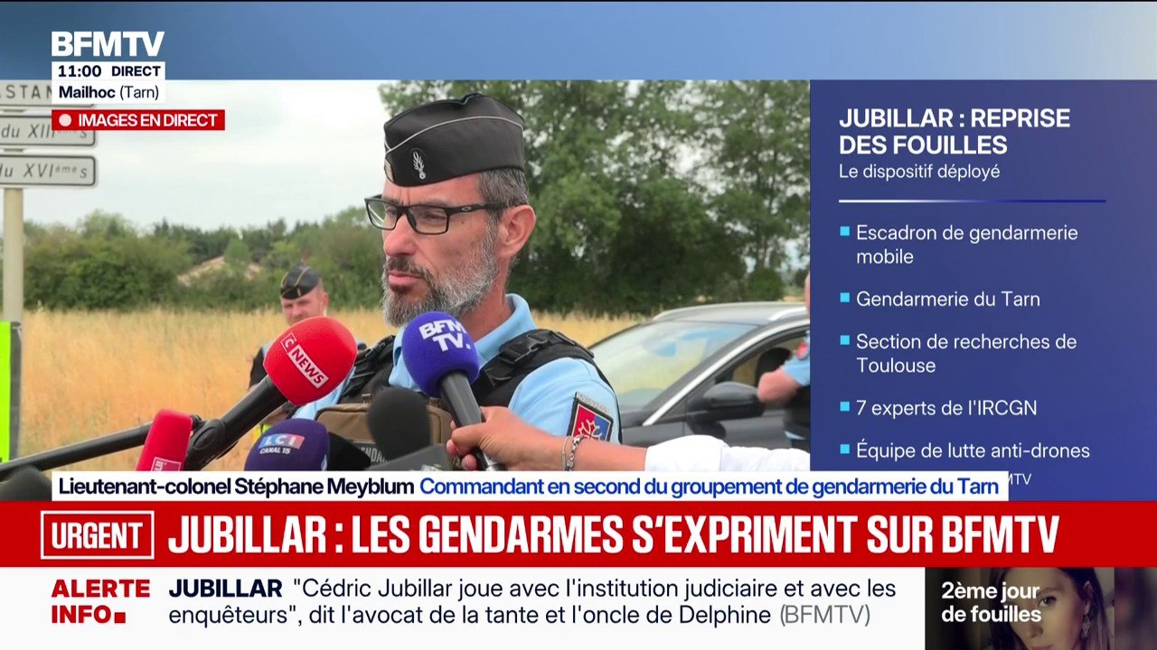 Affaire Jubillar: "Le dispositif est maintenu, les recherches perdurent", indique le lieutenant-colonel Stéphane Meyblum