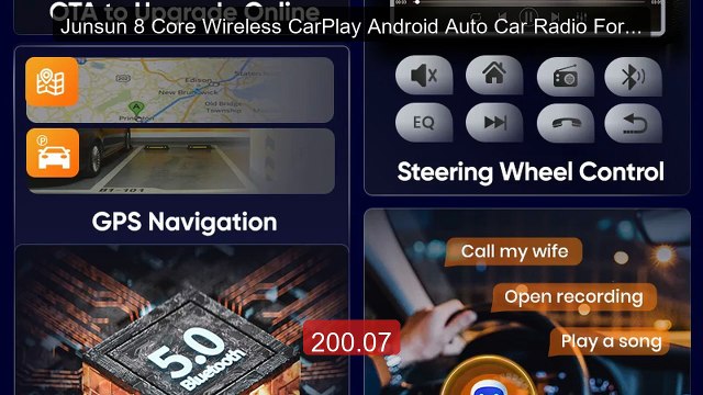 Junsun 8 Core Wireless CarPlay Android Auto Car Radio For Merc... Hot Deal 2026 | Limited Offer!