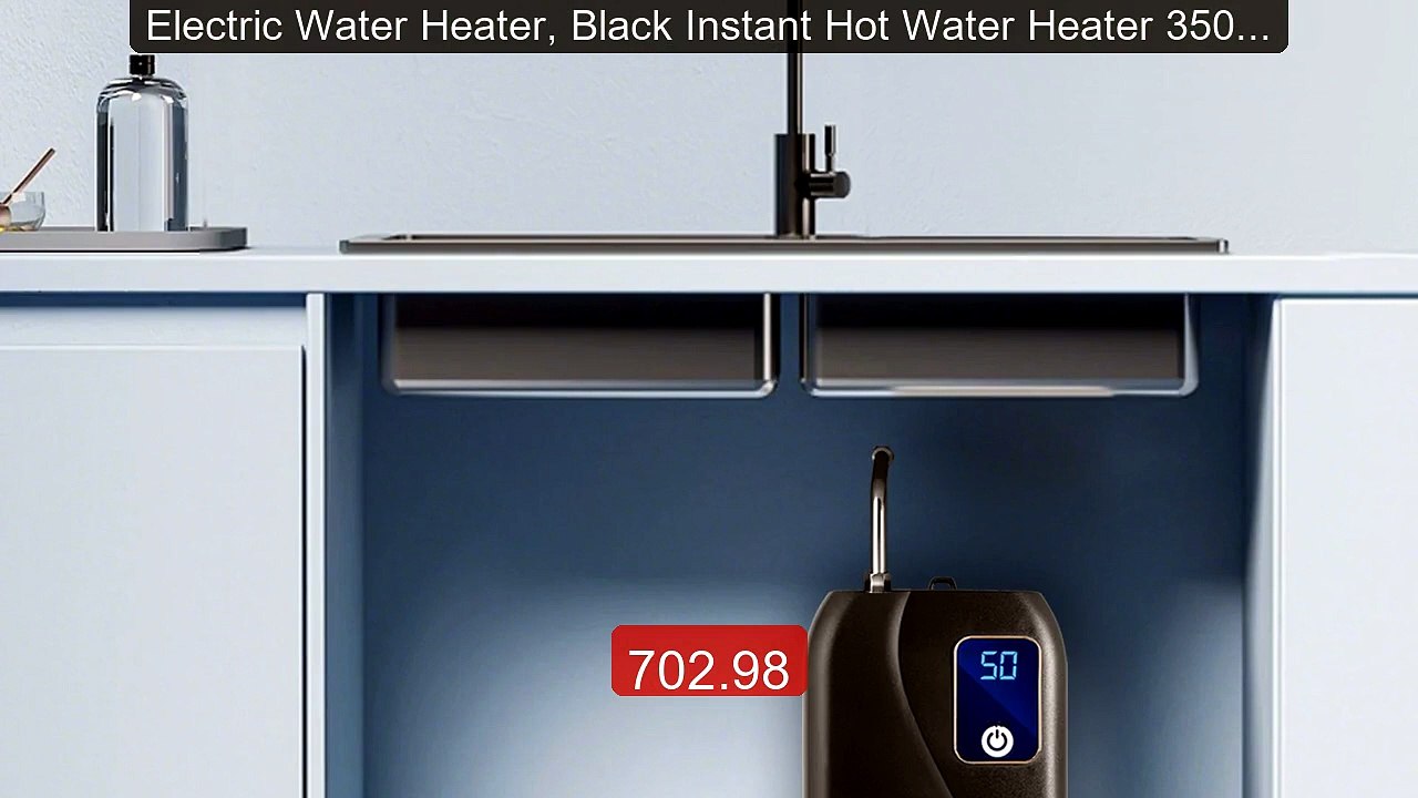 Electric Water Heater, Black Instant Hot Water Heater 3500W w... -- Amazing Value 2026 | Must Have!