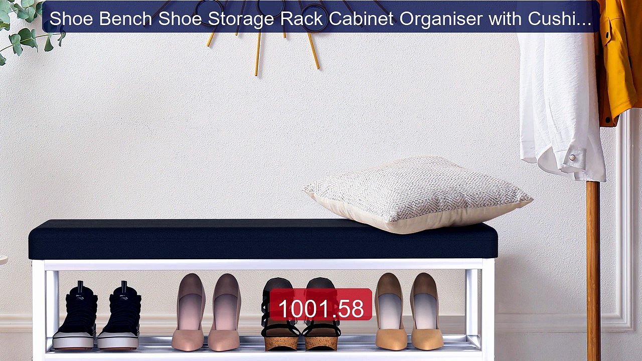 Shoe Bench Shoe Storage Rack Cabinet Organiser with Cushion Padded ... -- Top Rated 2026 | Buy Now!