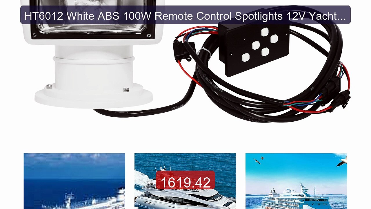 HT6012 White ABS 100W Remote Control Spotlights 12V Yacht S... -- Top Pick 2026 | Unbeatable Price!