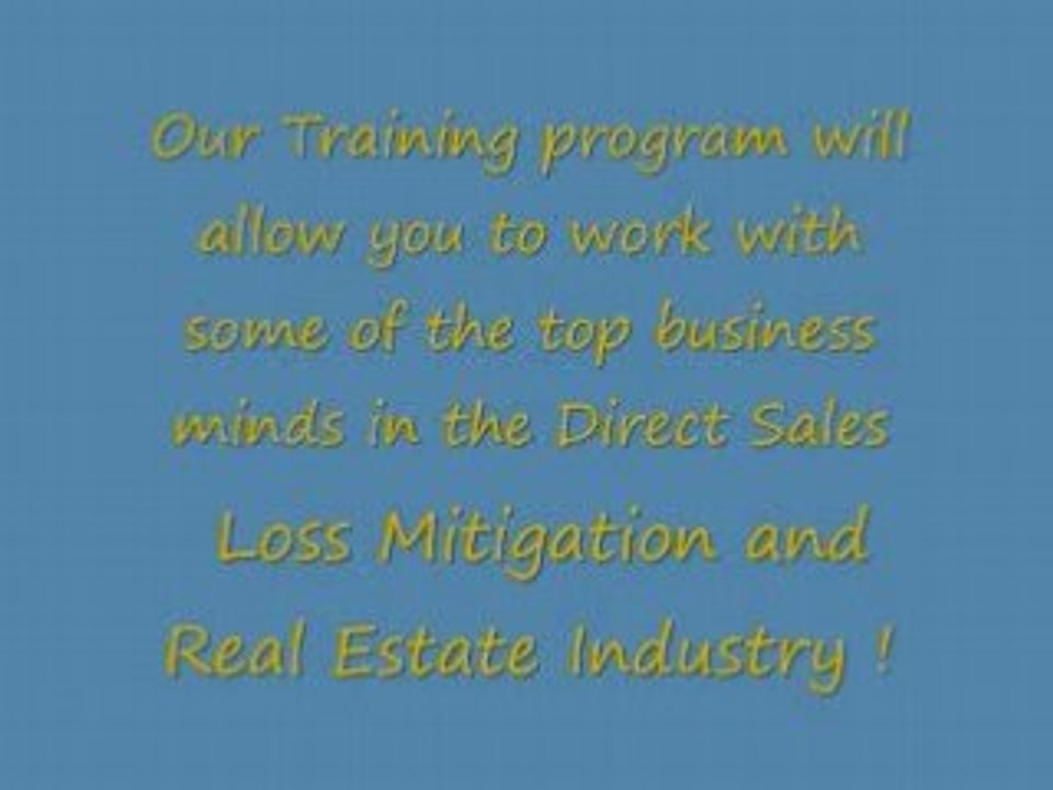 LOSS MITIGATION TRAINING - FORECLOSURE PREVENTION PROGRAM