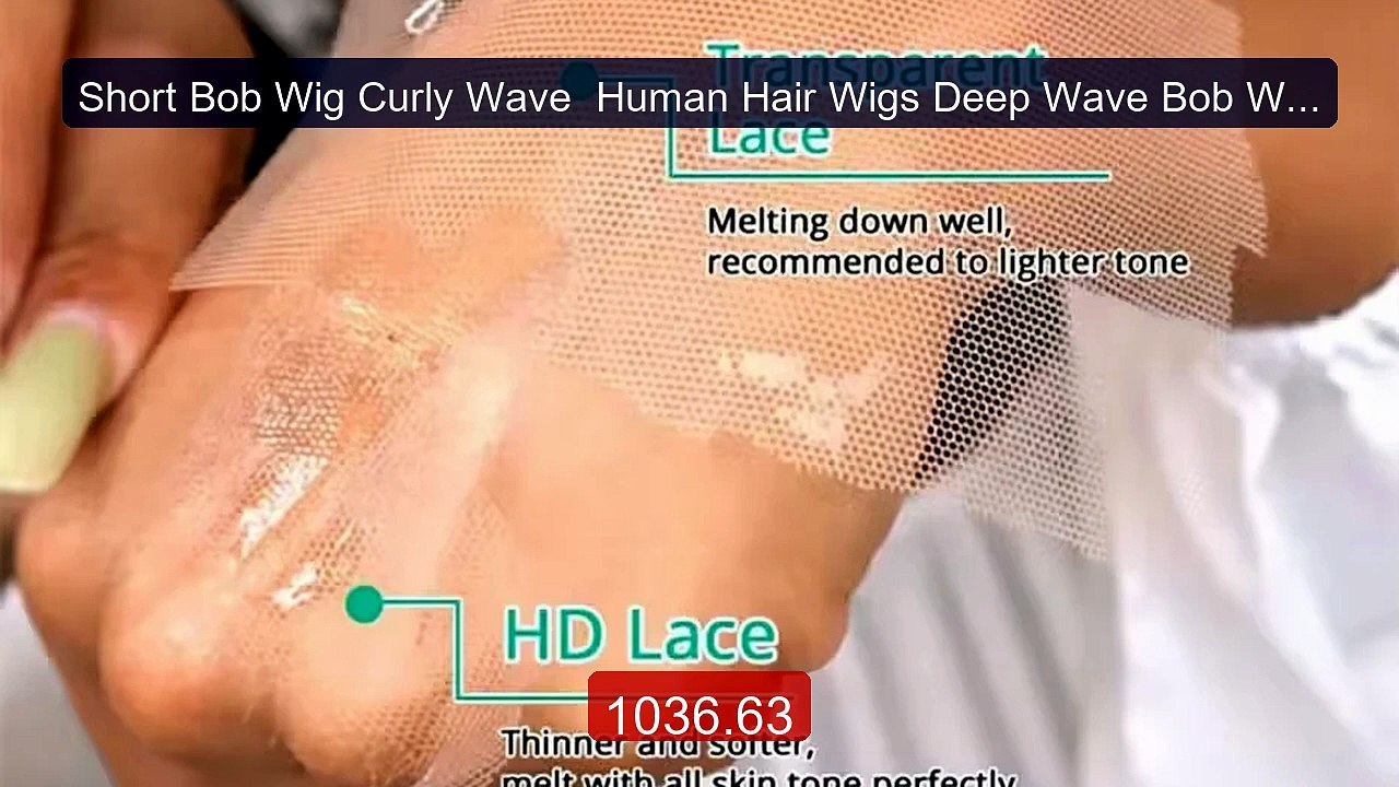 Short Bob Wig Curly Wave  Human Hair Wigs Deep Wave Bob Wig H... -- Amazing Value 2026 | Must Have!