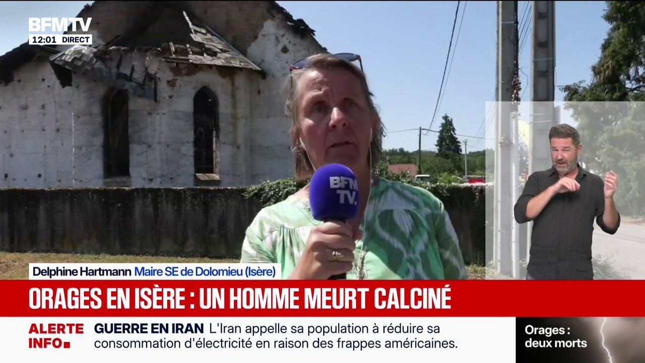 "Le feu a pris une intensité trop importante": la maire de Dolomieu (Isère) évoque l'incendie provoqué par la foudre qui a provoqué la mort d'un homme dans sa commune