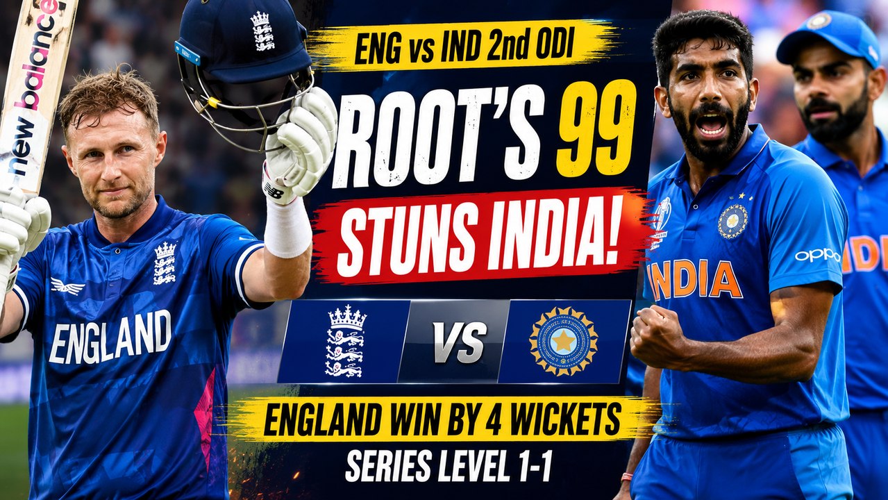England Vs India 2nd ODI Highlights | Joe Root'...