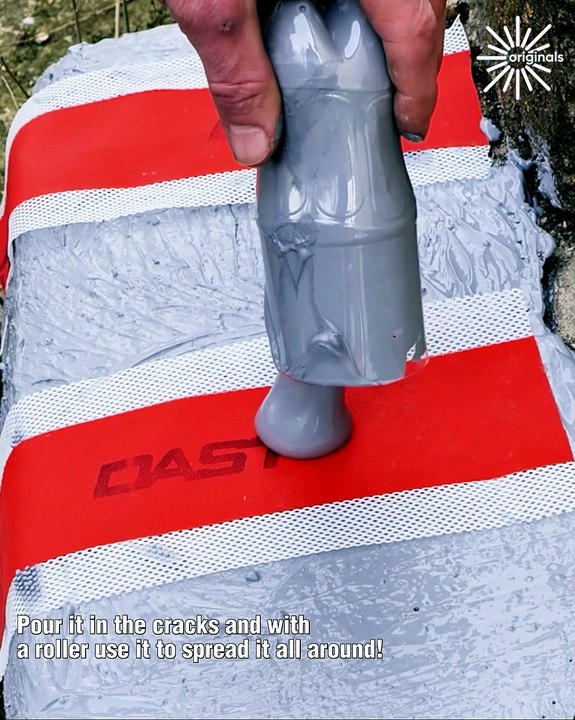 Easy repair for concrete cracks! 💪💯
