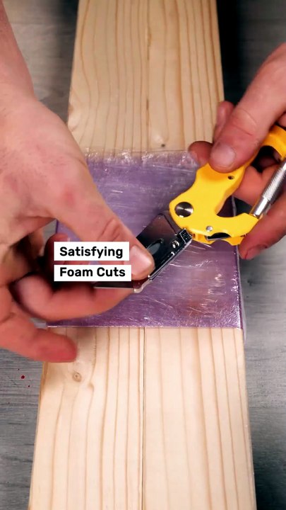 How satisfying is foam insulation cutting?