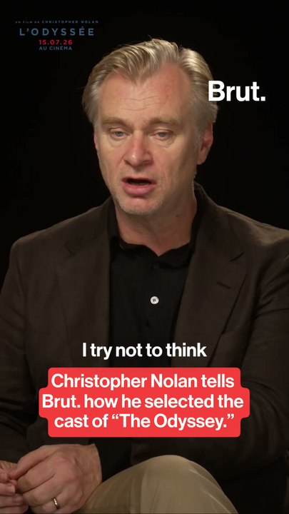 Christopher Nolan talks to Brut. about The Odyssey casting.