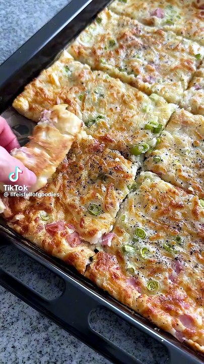 Herzhafte blechpfannkuchen