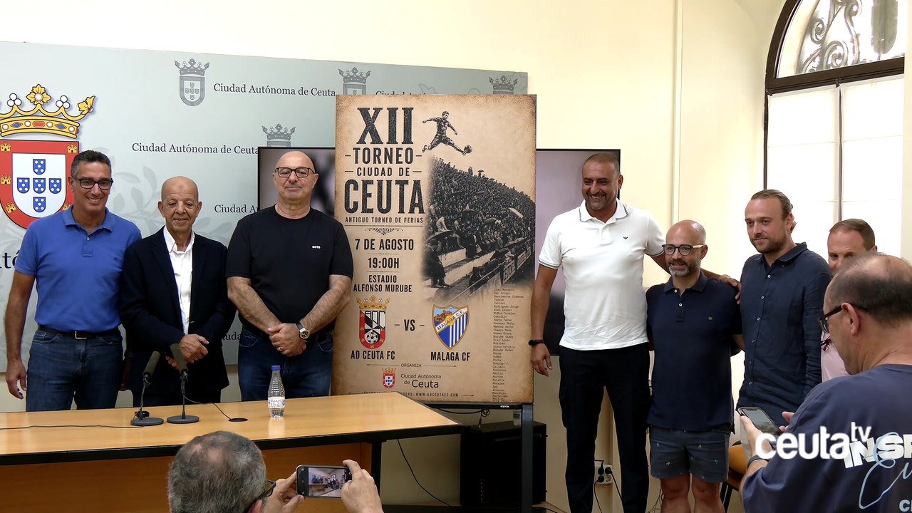 EN VÍDEO - No te pierdas la presentación del Torneo de Feria que enfrentará a la AD Ceuta FC y al Málaga CF