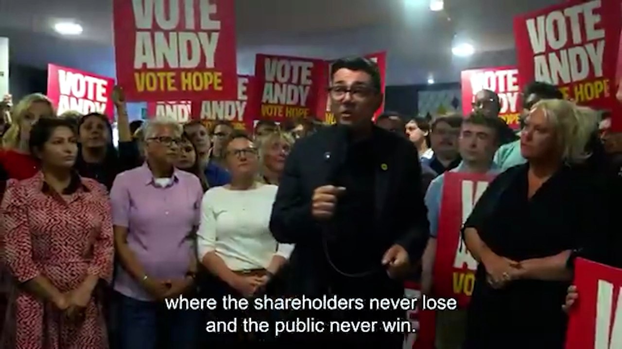 Los laboristas anuncia a Andy Burnham como su líder e inminente primer ministro de Reino Unido