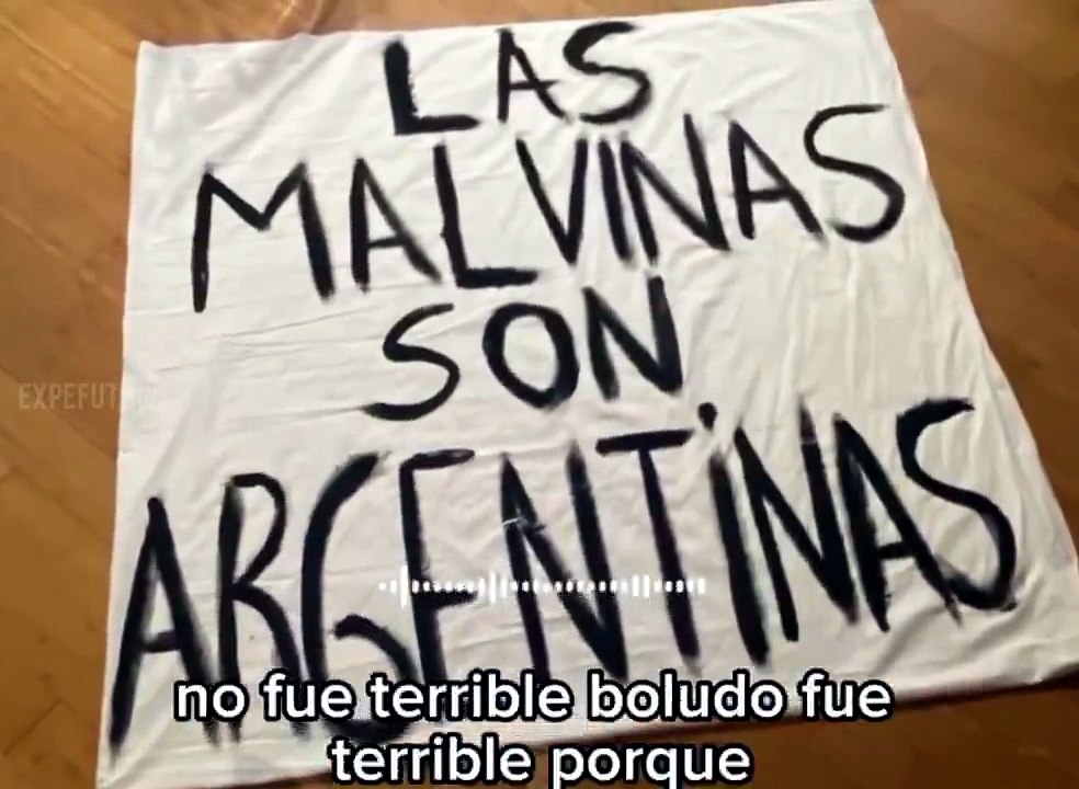 La historia de la bandera de Malvinas que sacó "La Scaloneta"
