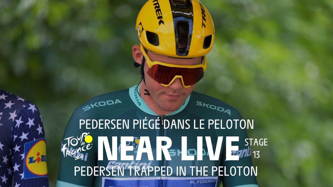 Pedersen trapped in the peloton - Stage 13