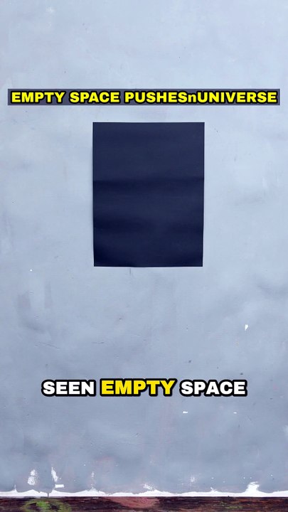 🤯 Empty Space Pushes Universe?!