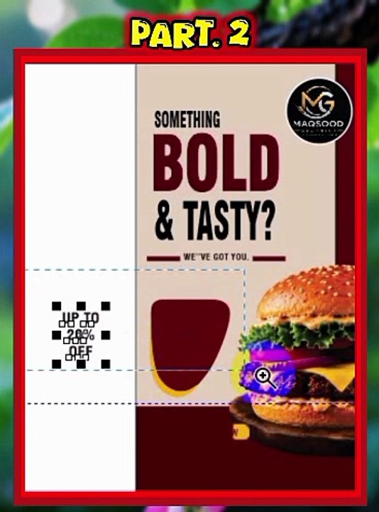 Burger food poster design