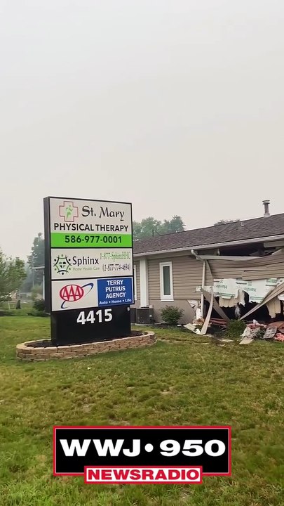 SUV crashes into building in Sterling Heights