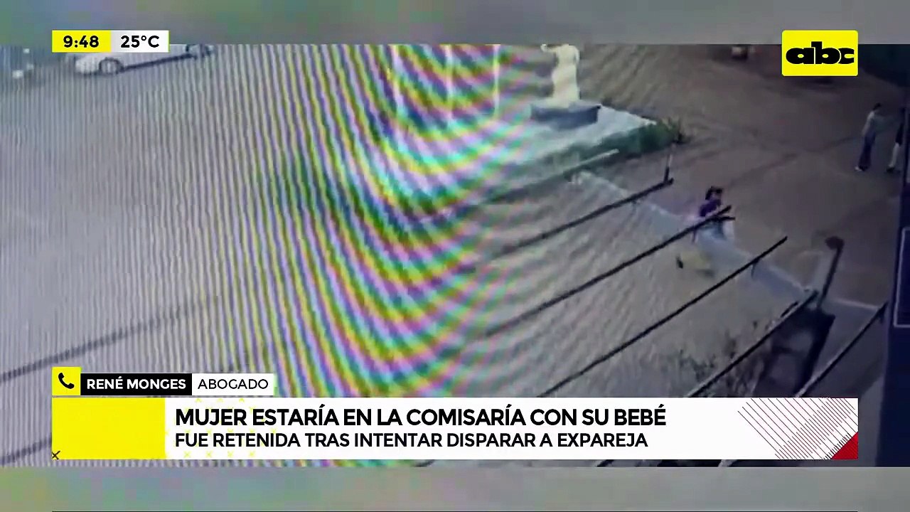La mujer que disp4ró en el Palacio de Luque está presa en la comisaría con su bebé