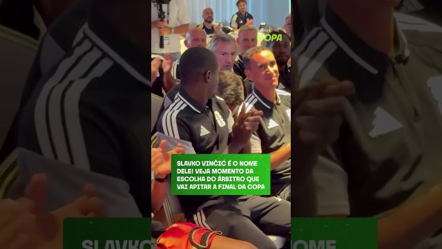 Slavko Vinčić! Veja momento da escolha do árbitro que vai apitar a final da Copa #shorts