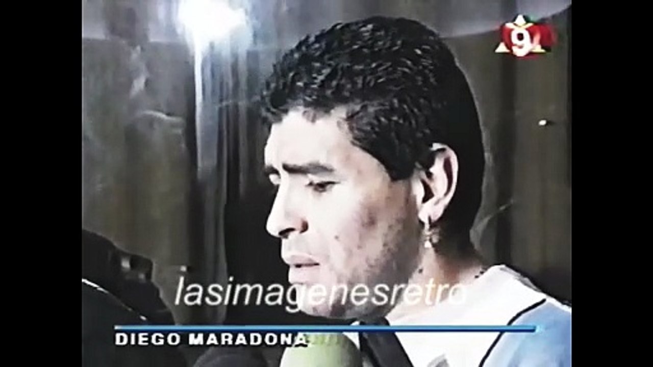 MARADONA DESPIDE A FANGIO EN EL DÍA DEL FALLECIMIENTO
