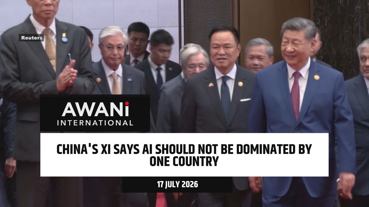 China's Xi says AI should not be dominated by one country