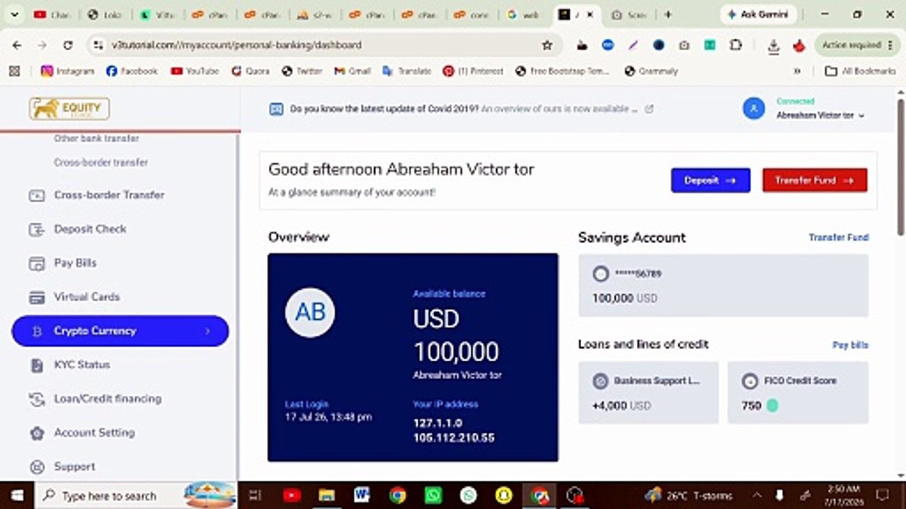 Online Banking PHP Script Tutorial | Complete I...