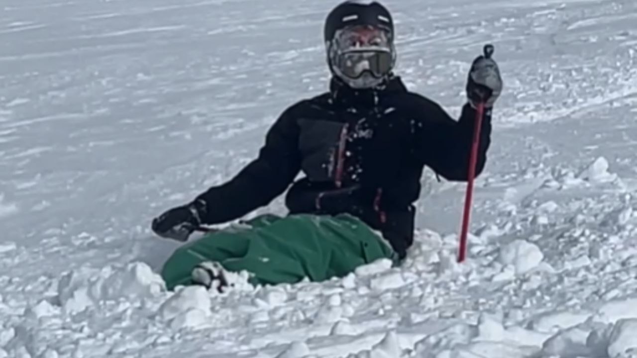 Boy Crashes While Skiing At Baqueira