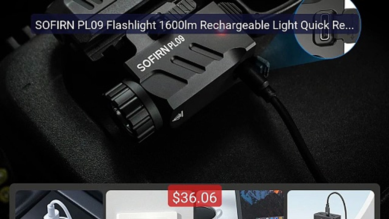 SOFIRN PL09 Flashlight 1600lm Rechargeable Light Quick Release... -- Best Buy 2026 | Great Quality!