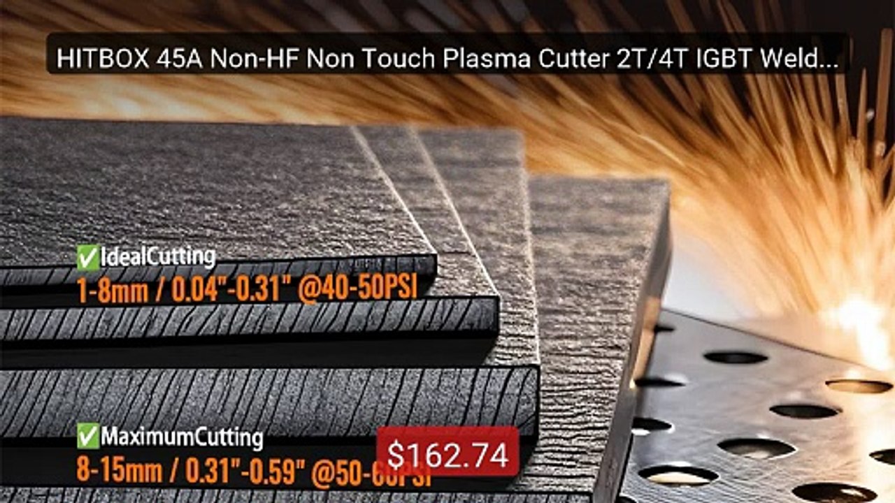 HITBOX 45A Non-HF Non Touch Plasma Cutter 2T/4T IGBT Welding M... -- Hot Deal 2026 | Limited Offer!