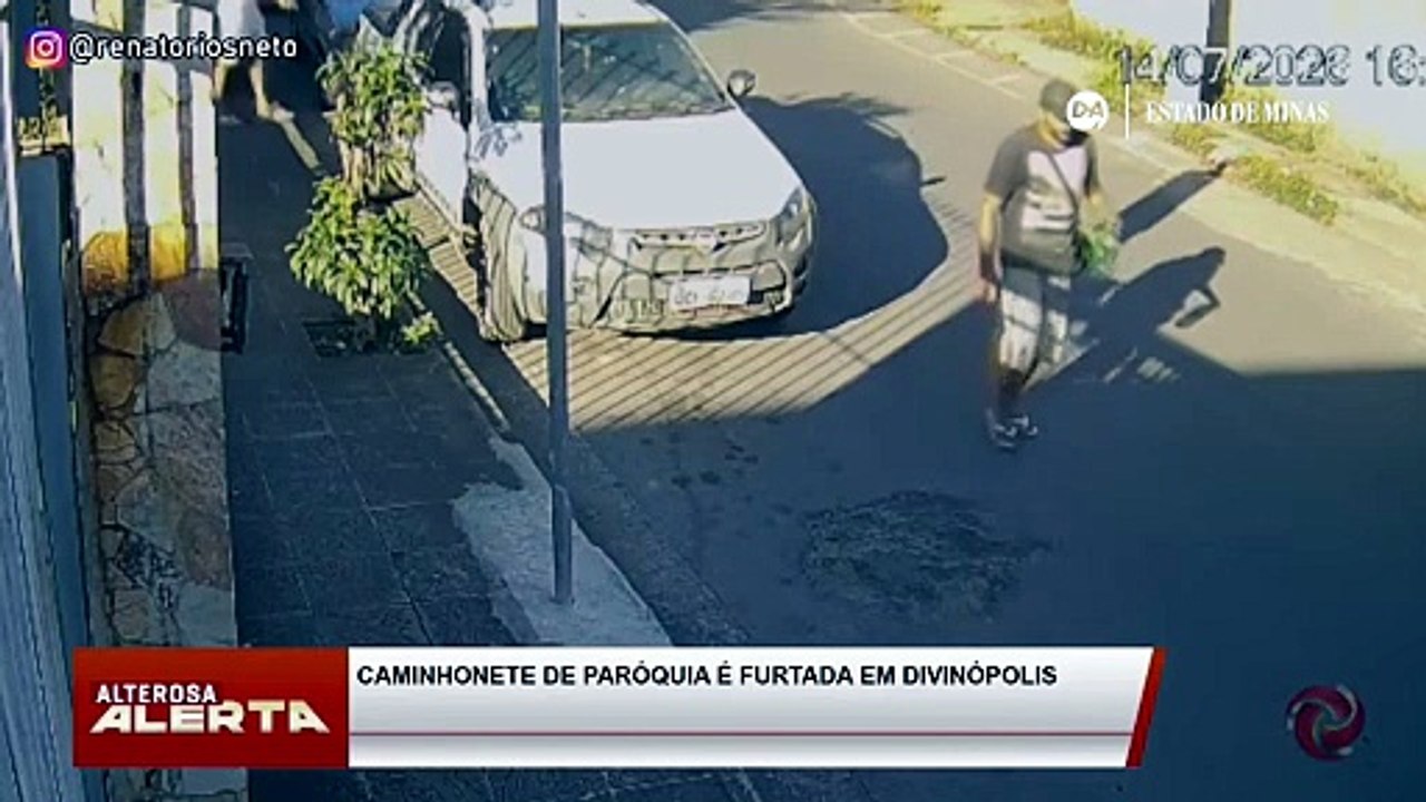 Caminhonete de padre é roubada na porta da igreja