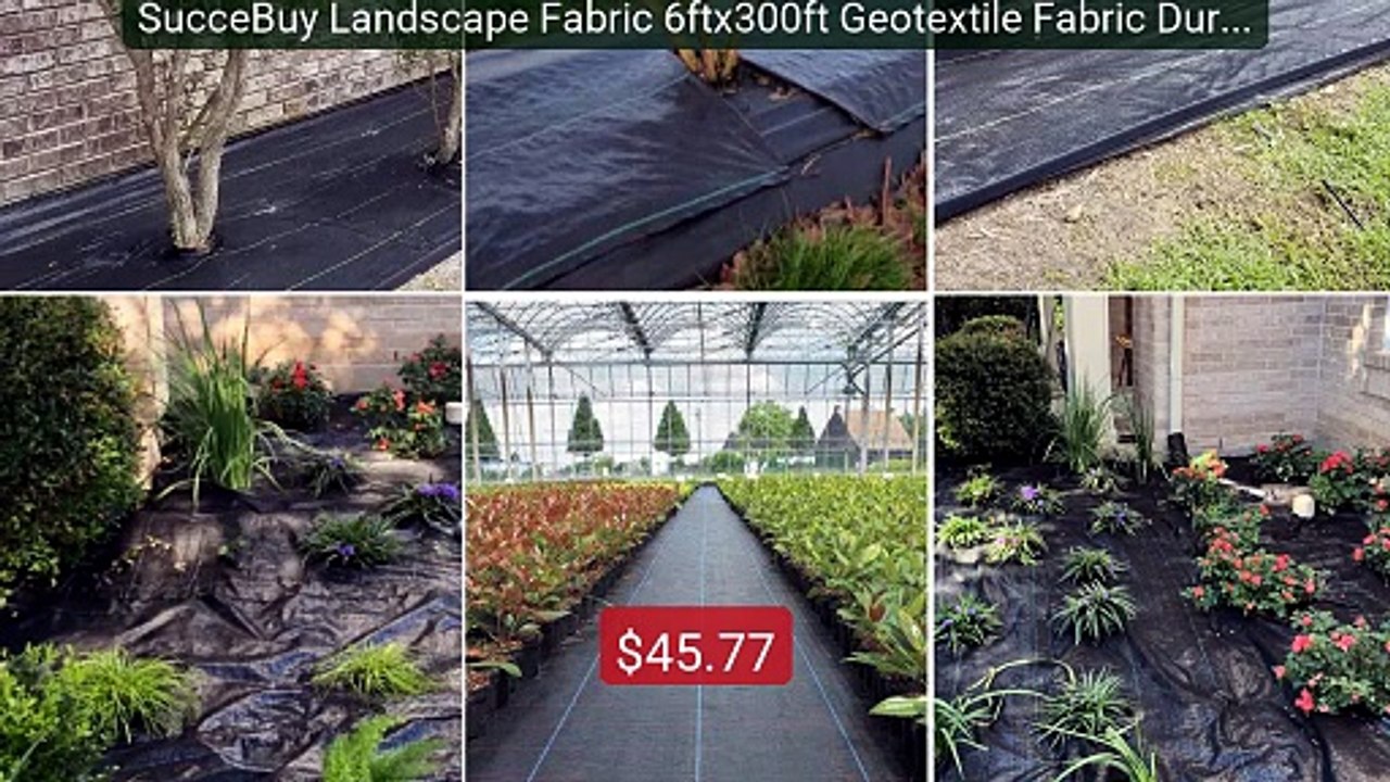 SucceBuy Landscape Fabric 6ftx300ft Geotextile Fabric Durable Heavy... -- Top Rated 2026 | Buy Now!