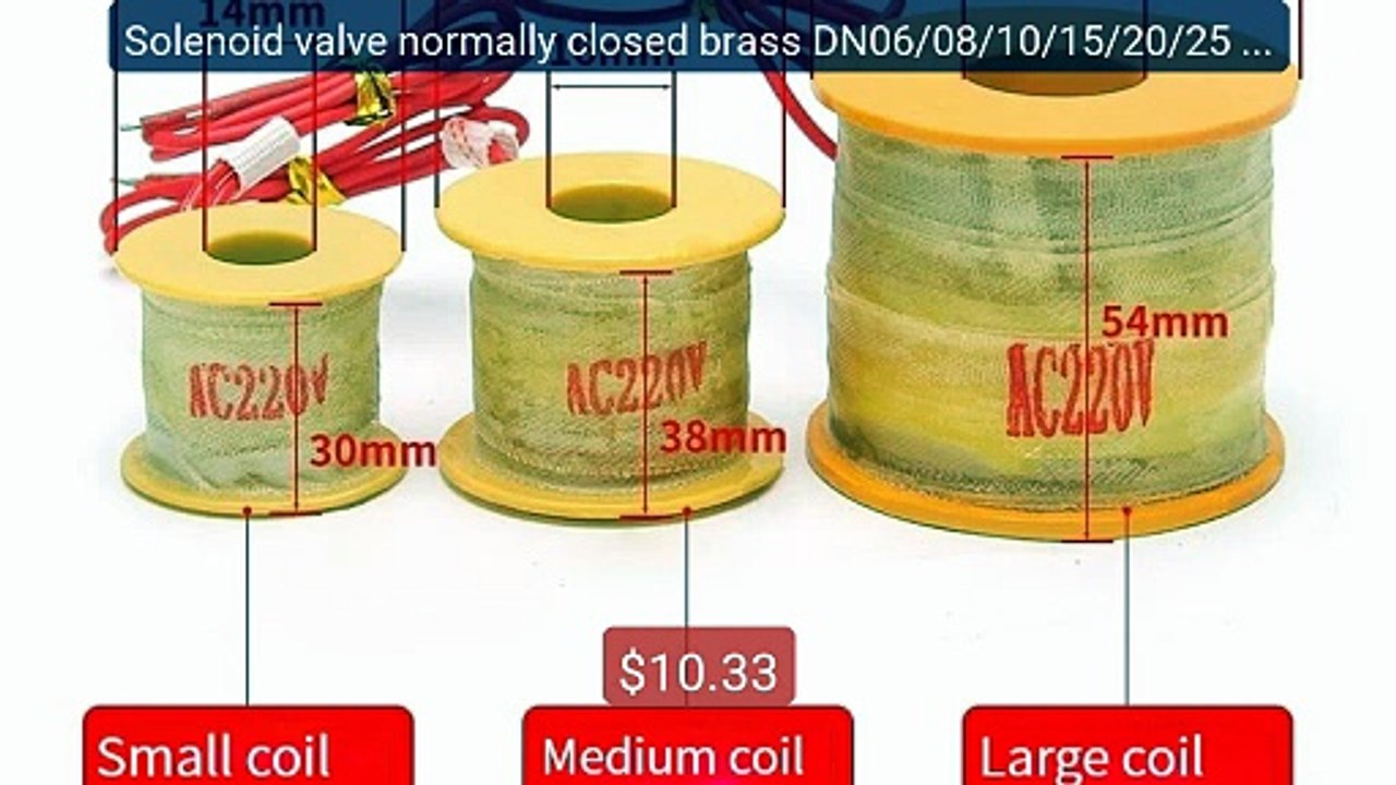Solenoid valve normally closed brass DN06/08/10/15/20/25 1/4"3... -- Best Buy 2026 | Great Quality!