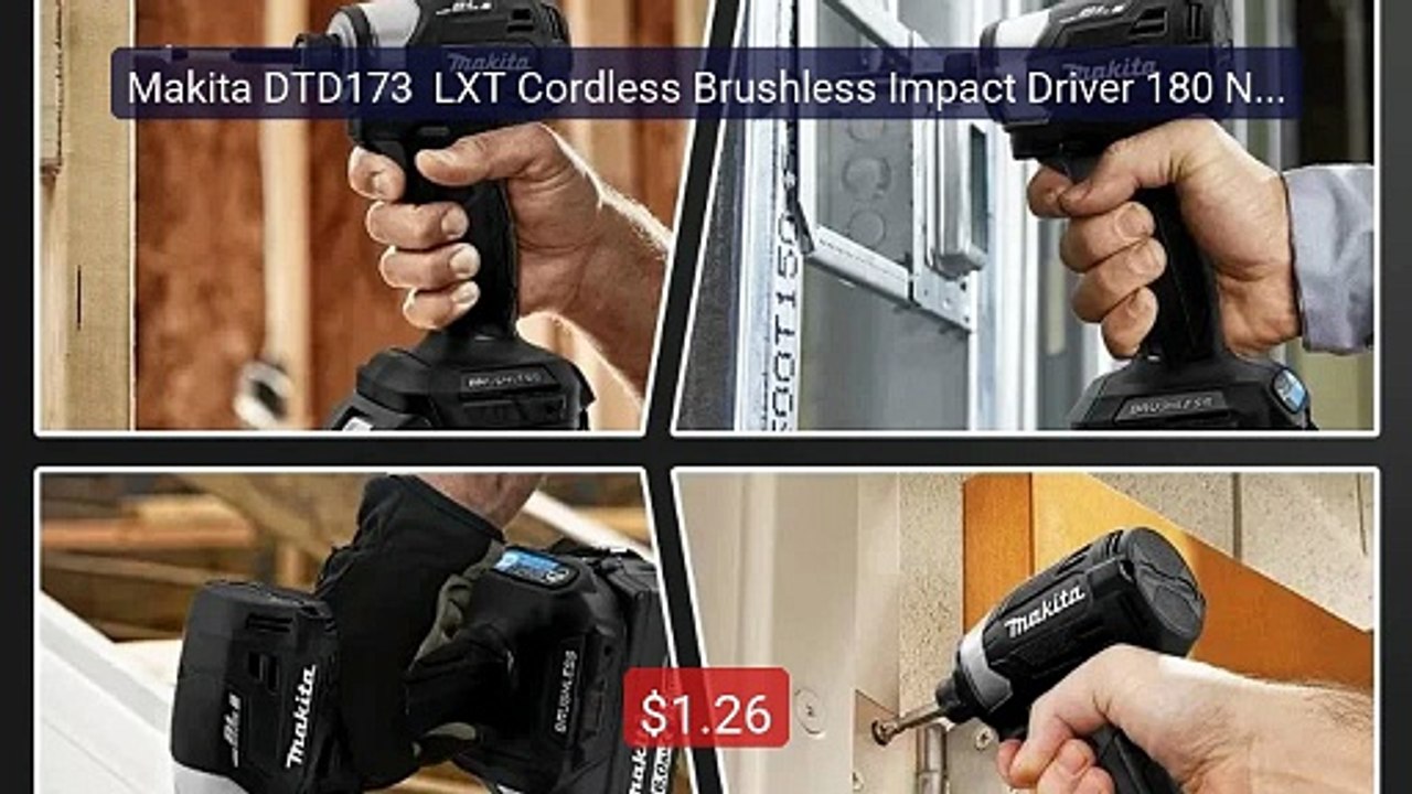 Makita DTD173  LXT Cordless Brushless Impact Driver 180 N·M T... -- Amazing Value 2026 | Must Have!