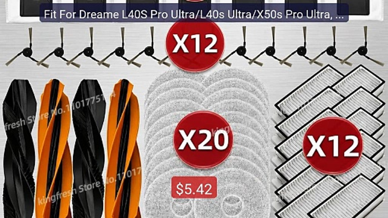 Fit For Dreame L40S Pro Ultra/L40s Ultra/X50s Pro Ultra, L5... -- Top Pick 2026 | Unbeatable Price!